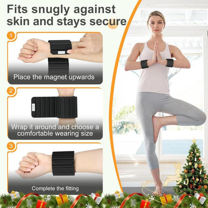 2025 Upgraded Magnetic Ankle & Wrist Weights for Women & Men Silicone Waterproof Non-Slip Adjustable Straps Ideal for Jogging Yoga Pilates Secure Magnetic Closure Comfortable Odor-Resistant
