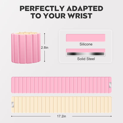 2025 Upgraded Magnetic Ankle & Wrist Weights for Women & Men Silicone Waterproof Non-Slip Adjustable Straps Ideal for Jogging Yoga Pilates Secure Magnetic Closure Comfortable Odor-Resistant